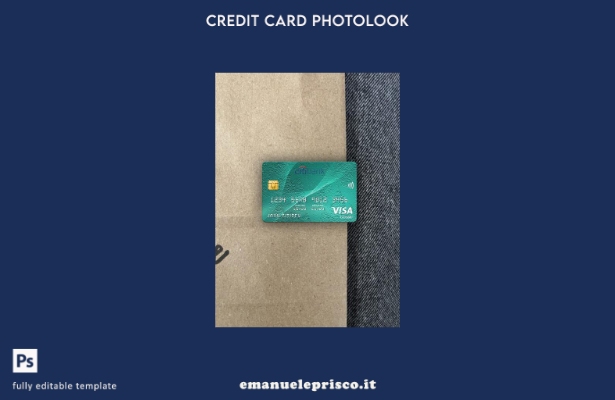 modello frontale photolook con carta classica visto Kenya Citibank stile verific